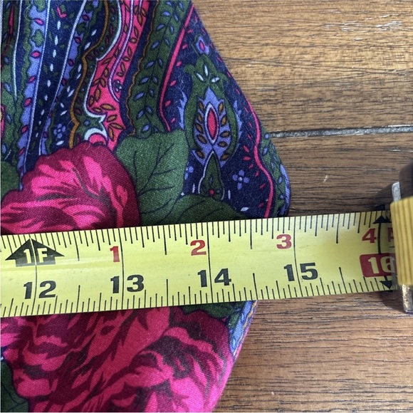 VTG Betsy’s Things Midi Dress Colorful Floral Sleeveless Deep V-Neck Sz Unknown - Picture 7 of 13